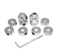10PCS Shaft Collar Open Aluminum Alloy Lock Axle Collar Clamp Set Screw for 16mm Linear Rod Shaft Guide