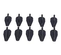 10PCS Shark Fin Kit Spoiler Wing Set, Universal Carbon Fiber Style Air Generator for Car Roof, Pointed Racing Diffuser with Strong Adhesive for Most Vehicles