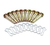 10Pcs Shear Pin and 10Pcs Split Pin Replacement Kits for Snow Blower for Various Models Cotter