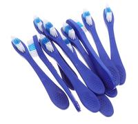 10pcs Short Handle Toothbrushes for High Security Environments Self Harm Prevention Design Portable Toothbrushes for Detention Centers and Psychiatric Facilities