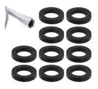 10PCS Shower Head Gasket, Black Shower Hose Washers, 3/4 Inch Rubber Washers for Shower-Head and Hose Connecting, Creates A Seal to Prevent Leakage