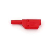10Pcs Shrouded Fully Insulated 4mm Male Stackable Plug Connector MQXFCZUX(Red)