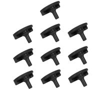 10pcs Silicone Air Fryer Tray Mat Black Rounded Corner