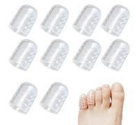 10PCS Silicone Anti-Friction Toe Protector, Gel Toe Protectors for Men and Women, Breathable Silicone Toe Cover Protector Toe Caps for Blister Corn Calluses Sore Toes Hammer Toes Friction Injury