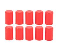 10Pcs Silicone Blanking Cap, Universal Intake Vacuum Hose End Plug, 14mm Inner Diameter Vacuum Tube Cap for Automotive and Industrial Use, Durable Heat Resistant Silicone (Red)