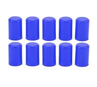 10Pcs Silicone Blanking Cap, Universal Intake Vacuum Hose End Plug, 14mm Inner Diameter Vacuum Tube End Cap for Automotive Engine Valve and Radiator Pipe (Blue)