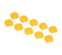 10PCS Silicone Cable Manager Clips for Organizing Cables and Headphone Wires, for USB Charger Holders and Desk Tidy Solutions (Yellow)