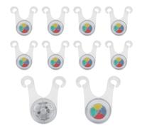 10Pcs Silicone Camp Tent String Rope Lights, 35x60mm/1.4x2.4inch Camping Rope Hanging Light LED Silicone Camp Tent String Rope Warning Guard Lights Camping Light String for Tent (Colorful)