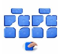 10PCS Silicone Caulking Block Spreader Tool Set with Multi-Shape Silicone Smoothing Tool Blocks, Reusable Remover and Sealant Tools Kit for Seam Finishing