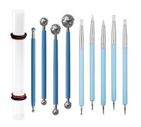 10Pcs Silicone Clay Sculpting Tools, Polymer Clay Tools Set, Double-Ended Silicone Sculpting Tools for Ceramic Shaping, Embossing Tool Kit for Air Dry Clay and Polymer Clay Modeling