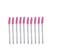 10Pcs Silicone Eyelash Extension Makeup Brush, Transparent Mascara Wand Applicator Cosmetic Tools Kits(rose red)