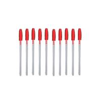 10Pcs Silicone Eyelash Extension Makeup Brush, Transparent Mascara Wand Applicator Cosmetic Tools Kits(red)