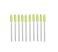 10Pcs Silicone Eyelash Extension Makeup Brush, Transparent Mascara Wand Applicator Cosmetic Tools Kits(dark green)