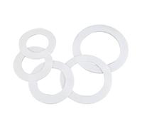 10pcs Silicone Flat Washer Seal - Versatile Gaskets for Water Heater & Faucet, ID 6 35 57 159mm, OD 24 55 102 158mm(16 x 24 x 2mm)