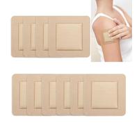 10PCS Silicone Foam Dressing,Gentle Border 7.5cm x 7.5cm,Border Dressing,Waterproof Dressings for Wounds,Square Silicone Wound Bandage