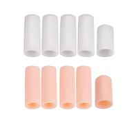 10pcs Silicone Gel Toe Finger Caps Covers Sleeves Tubes Skin Color and Skin Color