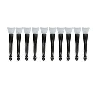 10pcs Silicone Makeup Brush, Soft Double Ended Face Cream Applicator Brush, Hairless Facial Mud Applicator with Scoop, Washable Cosmetic Brushes for Easy Application and Skin Care