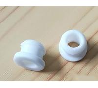 10Pcs Silicone Rubber Snap-On Grommet Hole Plugs 2Mm-30Mm Bung Cable Wiprotect Bush,Seal Plugs(Black,A6Mm(Hole3.5Mm))(White,A30Mm(Hole25Mm))