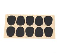 10Pcs Silicone Saxophone Alto Mouthpiece Cushion for PADS, Protect Teeth And Instrument for DURABLE Safe For Wind Instrument Accessory (Black)(Black Sax 0.5mm)