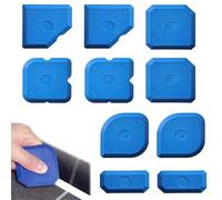 10pcs Silicone Sealant Finishing Tool Set, Different Shapes Caulking Tool, Reusable Silicone Smoothing Tool - Silicone Block for Kitchen Bathroom Floor Ceramic Sealing Projects (Blue)