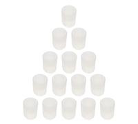 10pcs Silicone Shot Glass Mold Glass Mold Whiskey Glass Mold for DIY Cupcake Decoration Candy Fondant Ice Cream Desserts Soap (White)