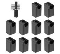 10pcs Silicone Sock Compatible with Bambu Lab X1 X1C P1P P1S Carbon Extruder Hotend, High Temperature Resistant Heater Block Protective Parts Accessories 3D Printer Nozzle Cover Sock Silicone Sleeve