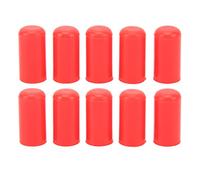 10Pcs Silicone Vacuum Hose End Blanking Plug, Universal 8mm Inner Diameter Car Intake Vacuum Line Cover for BOV Vent Oil Pipes with Leak - Proof Seal (Red)