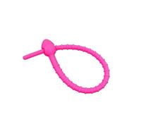 10pcs Silicone Zip Ties Sealing Cable Strap Wire Organizer Data Clip Tie Cord(Rose Red)