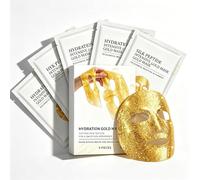 10Pcs Silk Peptide Intensive Gold Overnight Face Mask, Hydrating Glass Skin Face Mask, Korean Collagen Face Mask For Glass Skin, Korean Skincare For Ageing | Beauty Gifts Sets For Women