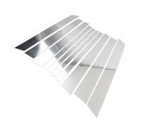 10PCS Silver Car Pillar Post Door Window Cover Trim Decorative For Land Rover Range Rover HSE 2002-2012