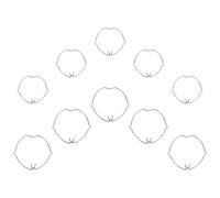 10pcs Silver Manganese Steel Spot Light Clamp for Recessed Fixtures