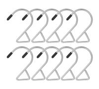 10pcs Silver Metal Triangle Utility Hooks for Hanging the Door, Portable and Sturdy Kitchen Hooks Hanging, for DIY and Christmas Decoration
