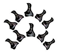 10pcs Silver PVC Guitar Pickguard for Electric Decorative Plate | Lightweight Smooth Surface, Modern Look with Exquisite Pattern, Suitable for Students, Gifting, Worn Replacement