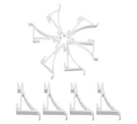 10pcs Silver Refrigerator Shelf Clips for Fridge and Rv Support