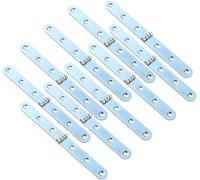 10Pcs Silver Side Rail Hinges, Jewelry Box Marine Boat Door Hinge, 270 Degree Heavy Duty Strap Metal Hinge for Folding Table, Wooden Box, Cabinet Door and DIY Projects 155x16mm