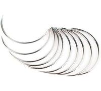 10Pcs Silver Veterinary Suture Needles for Animal Surgical Needle and Fur Sew Tool,1028 Sewing Notions and Supplies Machine Needles，Sewing Needles,Sewing Notions,Machine Needles
