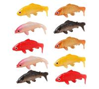 10pcs Simulation Goldfish Model Artificial Moving Aquarium Fish Decorations Plastic Fake Plastic Floating Ornament Pvc Small Tank Koi Carp