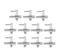 10Pcs Single Open Control Valves Stainless Steel Aquarium Oxygen Pump Air Volume Splitter
