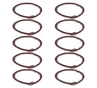 10pcs Skin-friendly Leather Watch Band Loops with Comfortable Wear and Easy Installation, Supple Brown Watch Strap Retainers for Replacement Watchbands