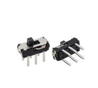 10PCS Slide Switch power Toggle Switch Single and Double-row Direct-inserted Horizontal Sliding Second Gear Third Gear(3Pin MSS22D18 DIP)