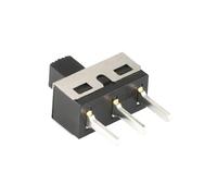 10PCS Slide Toggle Switch Straight Feet/SS12D06 Right Angle Feet power Direct-inserted Horizontal Sliding Gear IDGTTLDF(SS12D10)