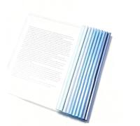 10pcs Sliding Bar Report Covers, Clear Report Covers Files Clip, A4 Transparent Gradient Blue File Cover, File Folders Cover with Slide Binder for School Office Documents Classification.