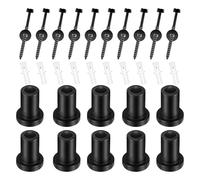 10pcs Sliding Barn Door Rails Track Spacers Set with Screws and Lags Bolts for Practical Wall Mounting and Professional Construction Tool