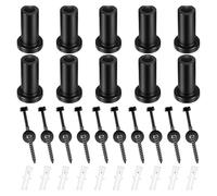 10pcs Sliding Barn Door Rails Track Spacers Set with Screws and Lags Bolts for Practical Wall Mounting and Professional Construction Tool