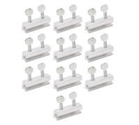 10Pcs Sliding Opening Lock Kit | Adjustable Vertical & Horizontal Security Lock for Openings/Doors | Child & Pet Proof | Sturdy Aluminum Alloy | 3 / 16in Guide Rail Compatible