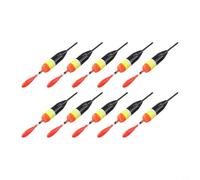 10pcs Slip Fishing Floats for Long Distance Casting, Sensitive Standing Bobbers Set for Still Water Coarse Fishing, Lightweight Plastic Streamer Floats Red and Black(4g)