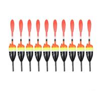 10pcs Slip Fishing Floats for Long Distance Casting, Sensitive Standing Bobbers Set for Still Water Coarse Fishing, Lightweight Plastic Streamer Floats Red and Black(3g)