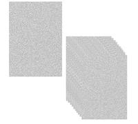 10PCS Sliver Glitter Sheets A4 Size,Non Shed Shinny Paper,Self Adhesive Glitter Sheets for Sparkle Bling Crafting