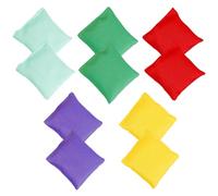 10Pcs Small Bean Bag, Bean Bags Throwing,Bean Bag Toss Applicable To Outdoor Parties/Picnics/School Physical Education Classes/Corporate Events/Birthdays/Family Gatherings (Color Random)