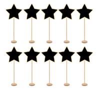 10pcs Small Chalkboard Signs Wood Blackboard Signs Stand Price Label Sign Table Number Signs Wedding Bakery